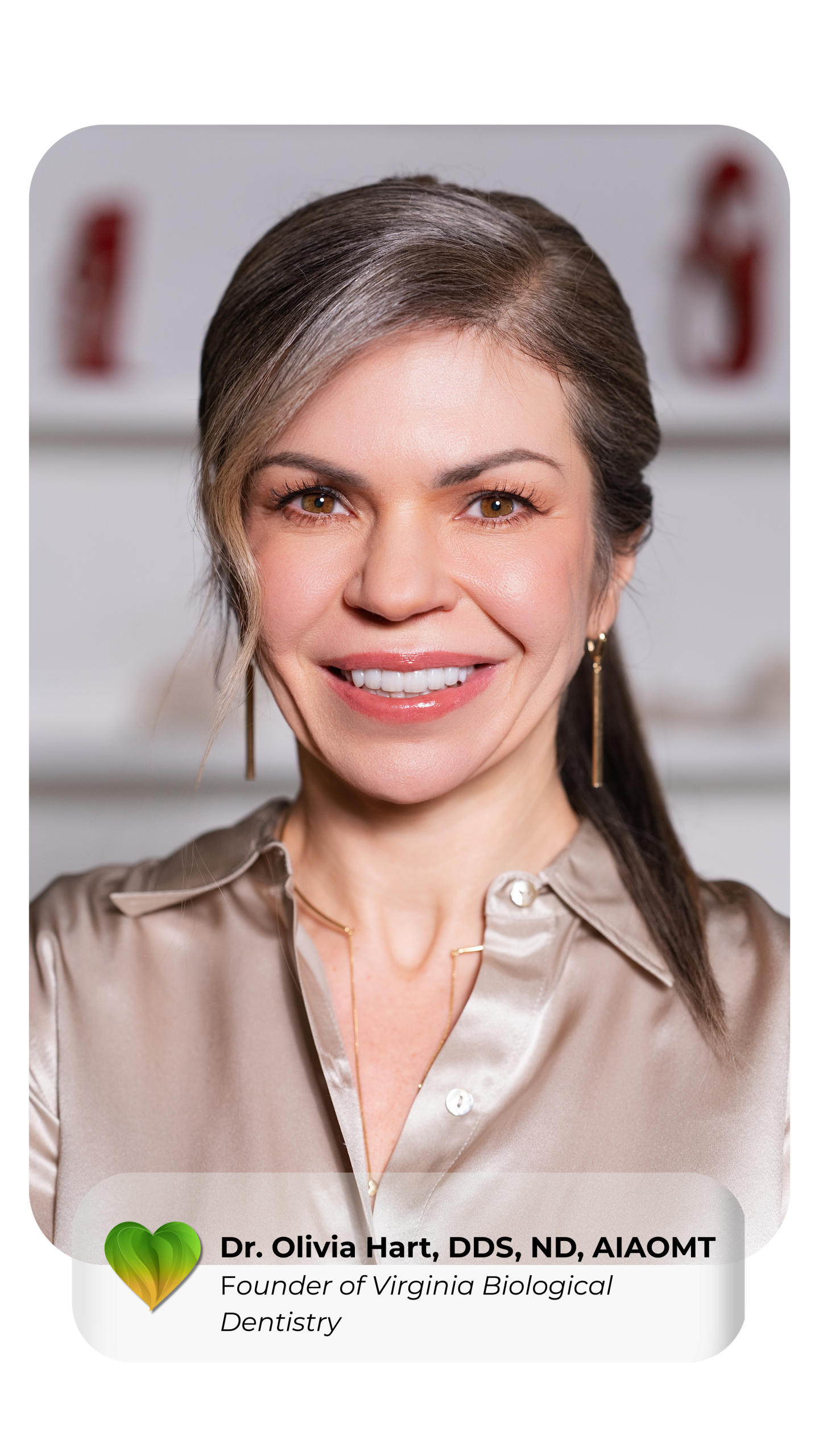 Dr. Olivia Hart, DDS, NMD, IABDM Owner and Lead Dentist at Virginia Biological Dentistry 4
